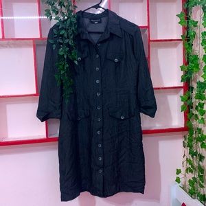 Cute mid button up dress